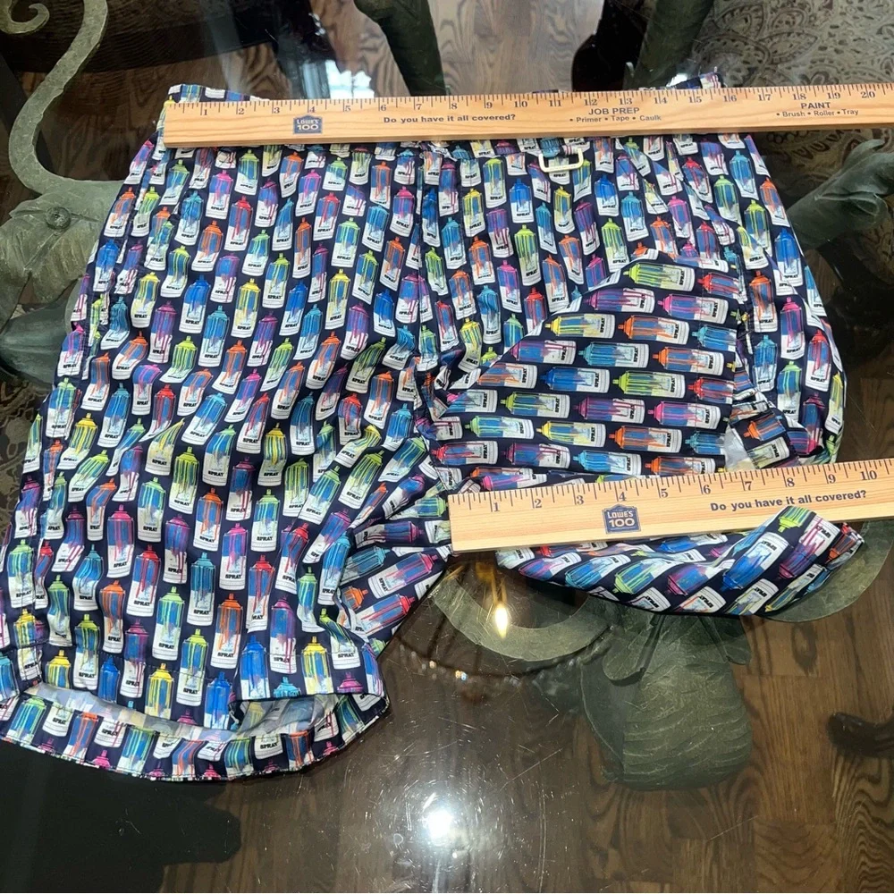 Peter Millar Collection Swim Trunks Board Shorts Spray Paint Can Size  Small